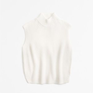 Abercrombie & Fitch Sleeveless Turtleneck Sweater